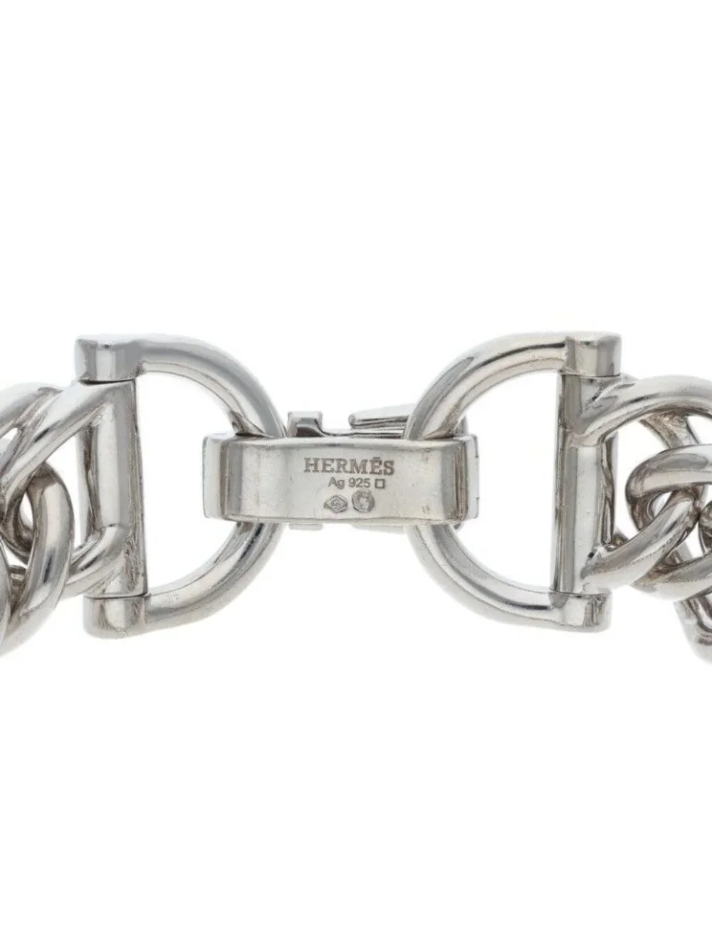Hermes Petits Champs Petit Chien Silver Bracelet